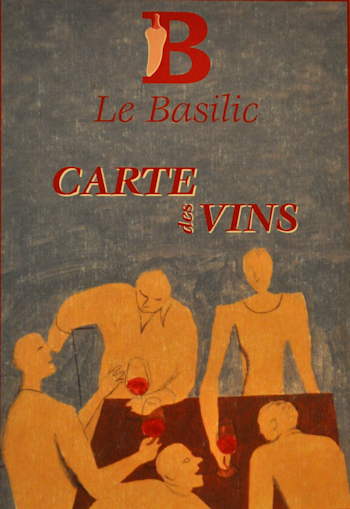 La carte des Vins du Basilic